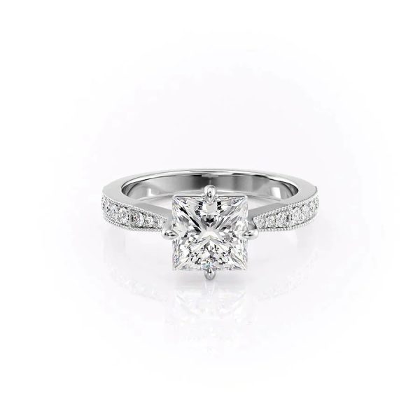 The Rebecca Set With A 1 Carat Princess Lab Diamond Online