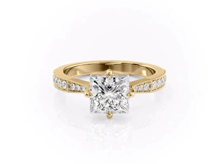 The Rebecca Set With A 2 Carat Princess Lab Diamond Online Hot Sale