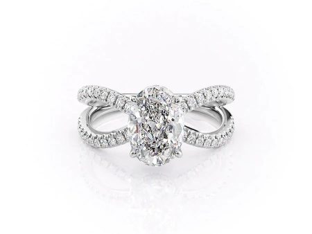 The Zoey Set With A 1.5 Carat Oval Lab Diamond Discount