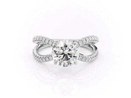 The Zoey Set With A 3 Carat Round Lab Diamond For Cheap