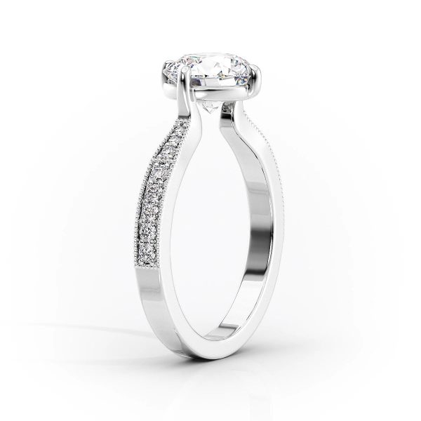 The Rebecca Set With A 1 Carat Princess Lab Diamond Online