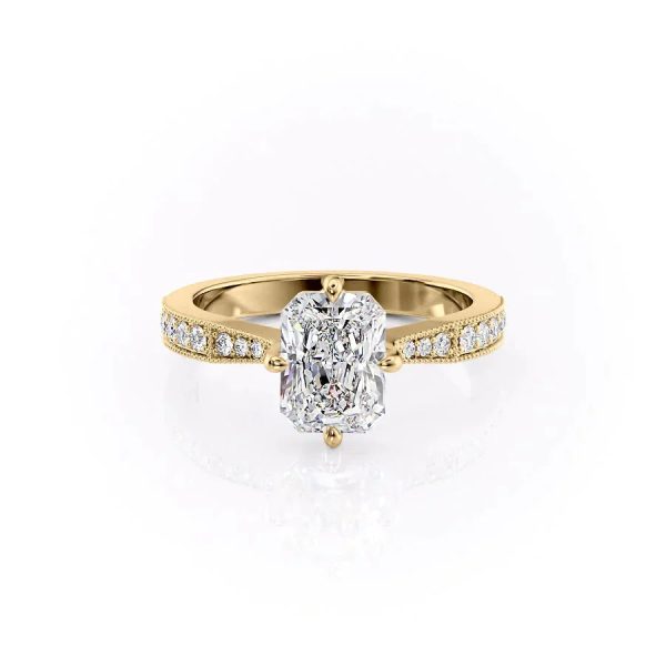 The Rebecca Set With A 2.5 Carat Radiant Lab Diamond Fashion