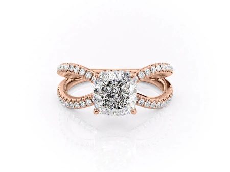 The Zoey Set With A 1.5 Carat Cushion Lab Diamond Discount