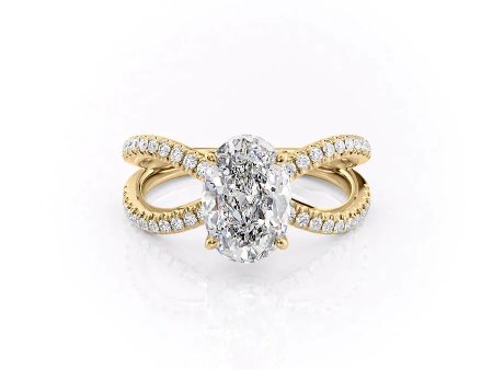 The Zoey Set With A 3 Carat Oval Lab Diamond Online Hot Sale