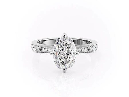 The Rebecca Set With A 2.5 Carat Oval Lab Diamond Online