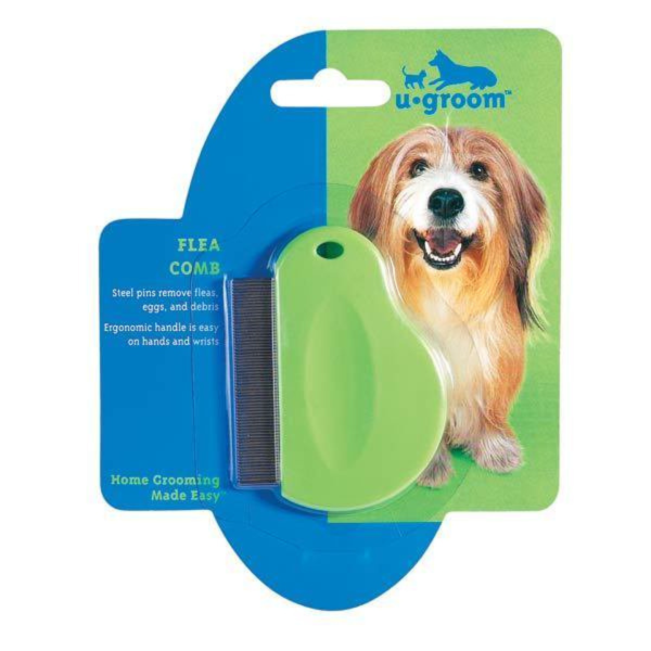 U-Groom Flea Comb, Stainless Steel, Dogs Cheap