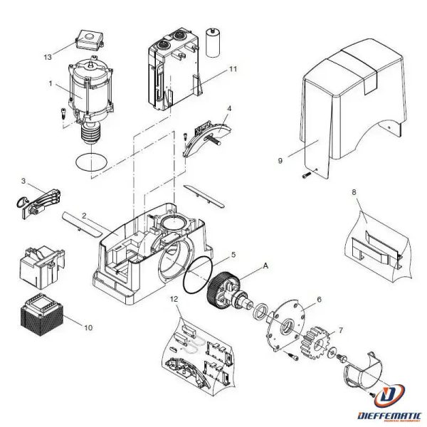 Motore Beninca  9686510 Ricambio Originale Automazione Automatismi Garanzia For Cheap