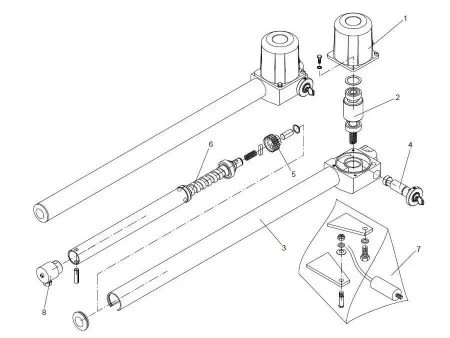 Tubo Con Carter Beninca  9686467 Ricambio Originale Automazione Automatismi Supply