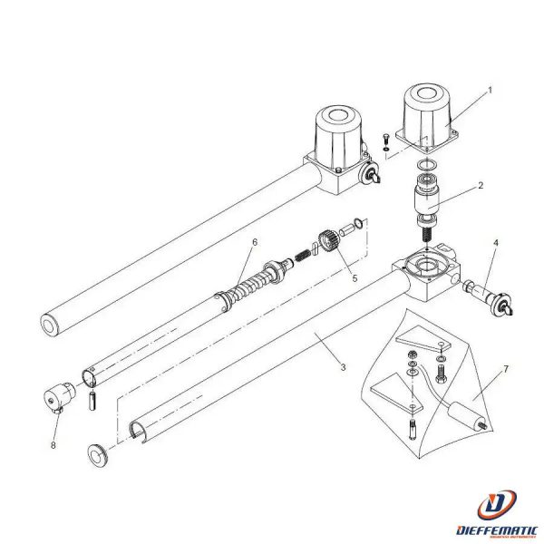 Tubo Con Carter Beninca  9686467 Ricambio Originale Automazione Automatismi Supply