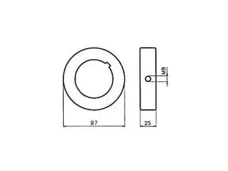 Adattatore Per Motoriduttore Ø92 Acm Kt92-01 P02 1919802 Automazione Automatismi For Cheap