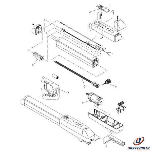 Tubo Alluminio Beninca  9686057 Ricambio Originale Automazione Automatismi Nuovo For Discount