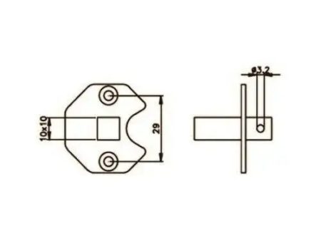 Adattatore Per Staffe Acm Art.4060 1433600 Automazione Automatismi Originale Cheap