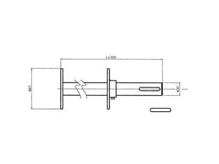 Albero Con Flange Regolabile Per Tubo 133 X 2,5 Acm Kt92-04 1919909 Automazione on Sale